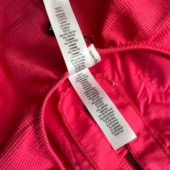 NWT  Nanette Lepore Women's High Leg Pink One Piece Swimsuit size 8 - Picture 15 of 16